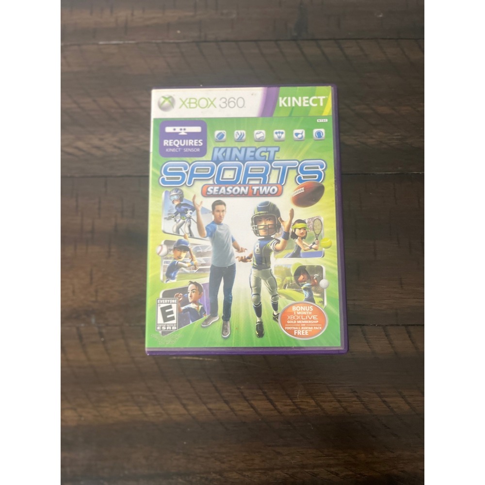 Kinect Sports Season Two Xbox 360 Game Physical Disc with Manual CIB Excellent